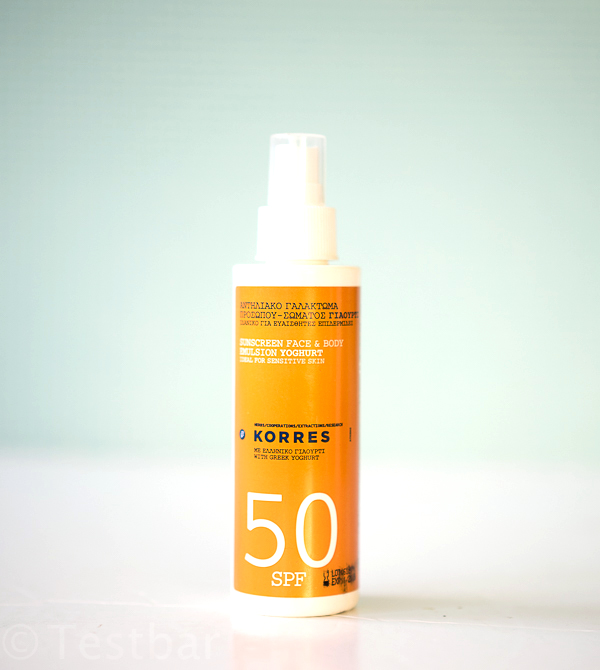 Yoghurt SPF 50 Sonnenemulsion von Korres