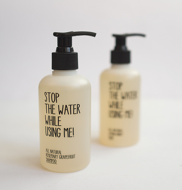 ALL NATURAL ROSEMARY GRAPEFRUIT SHAMPOO - Stop the Water while using me - Wasser sparen mit Naturkosmetik