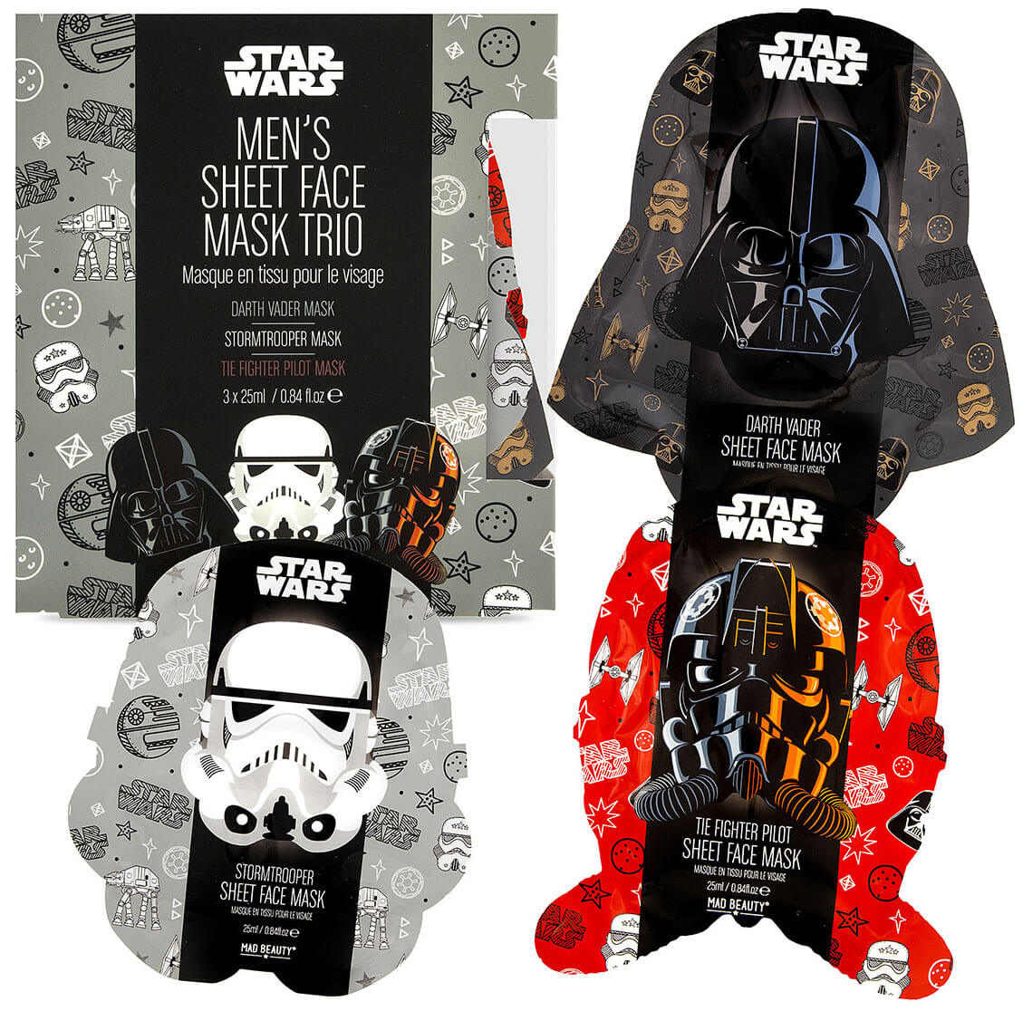 accentra Männerkosmetik Star Wars Sheet Mask Trio